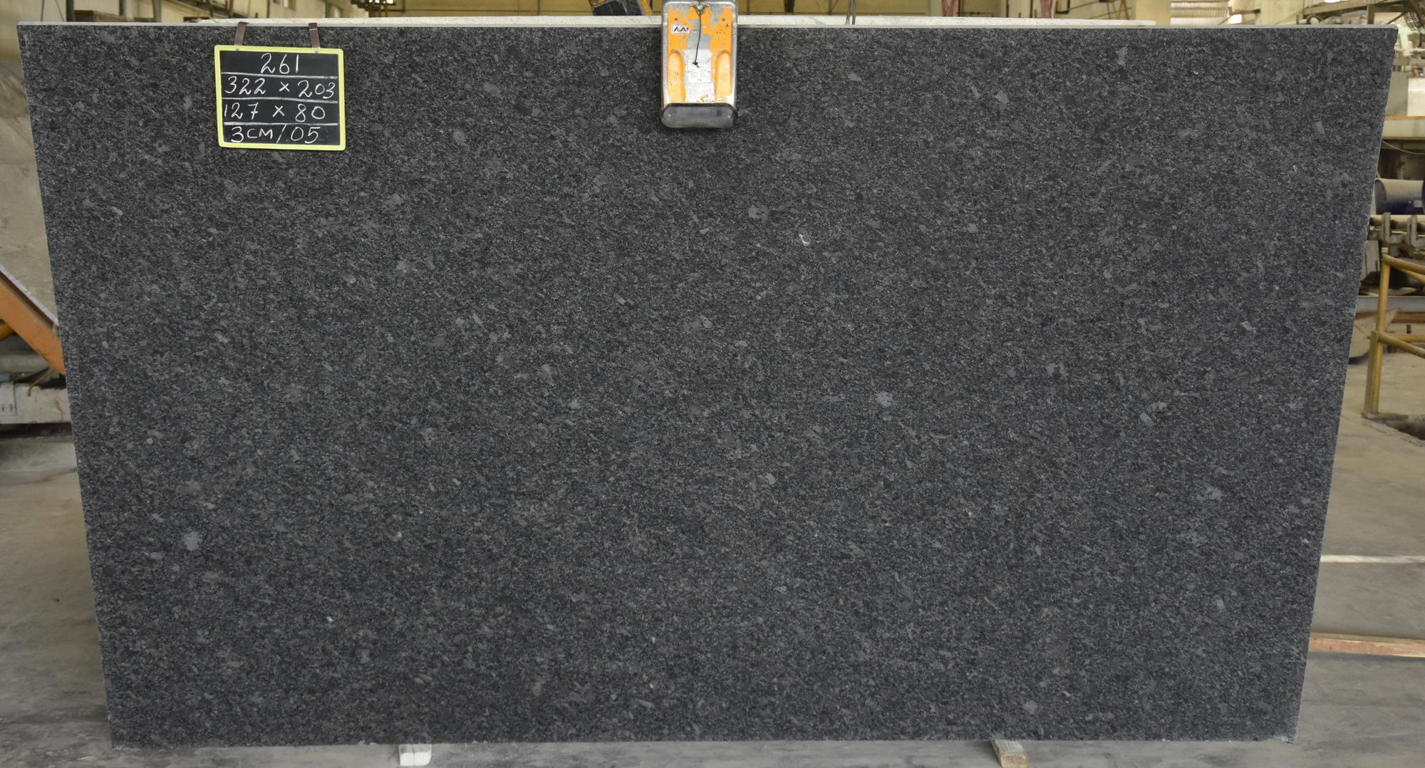 Steel Grey granite slab